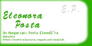 eleonora posta business card